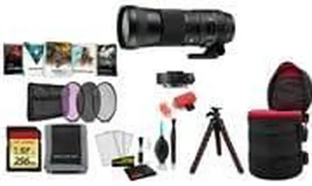 Alt view image 3 of 3 - Sigma 150-600mm F5-6.3 DG HSM Lens Canon with Tele-Converter Kit with Tripod