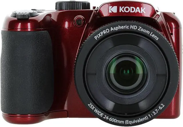 Alt view image 2 of 4 - Kodak Pixpro AZ255 Digital Camera in Red (AZ255RD) Bundle with Accessories