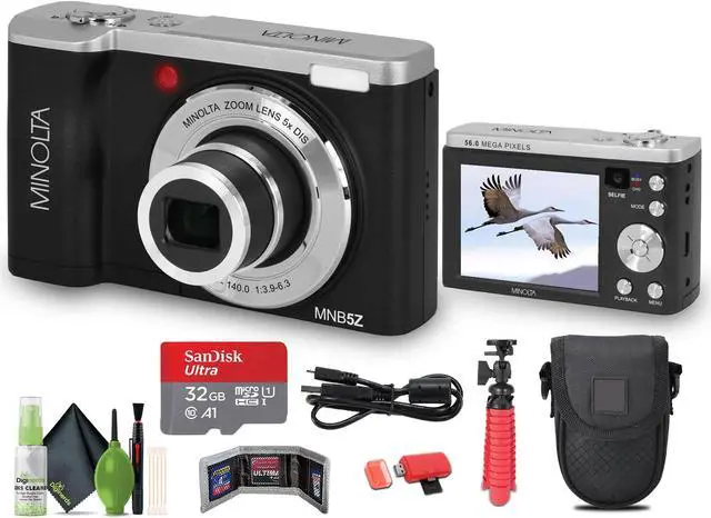 Main image of Minolta MNB5Z Digital Camera 56MP with 5x Optical Zoom in Black