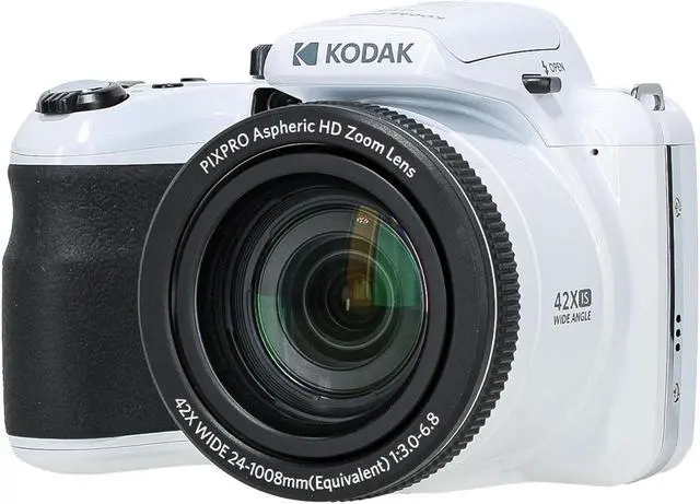 Alt view image 3 of 4 - KODAK PIXPRO AZ425 20MP Digital Vlogging Camera +64GB Memory Card + More (White)