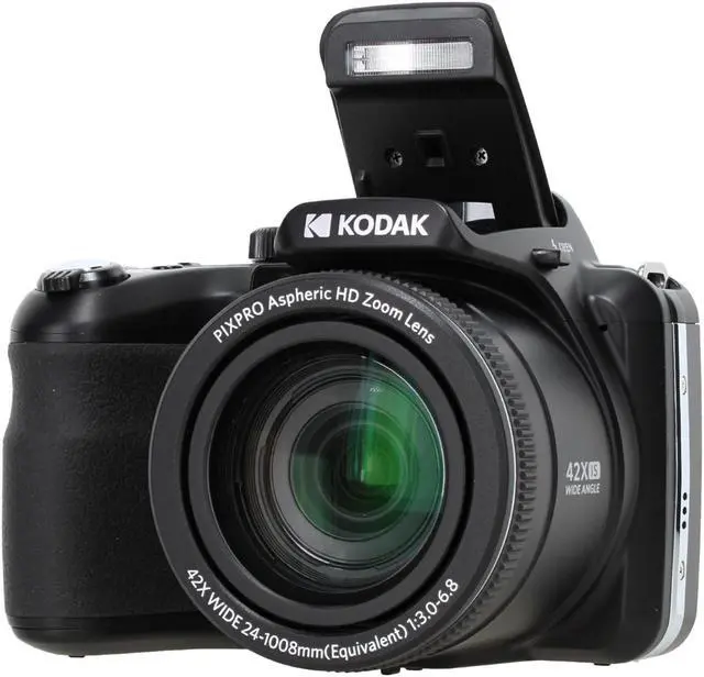 Alt view image 2 of 4 - KODAK PIXPRO AZ425 20MP Digital Vlogging Camera +64GB Memory Card + More (Black)