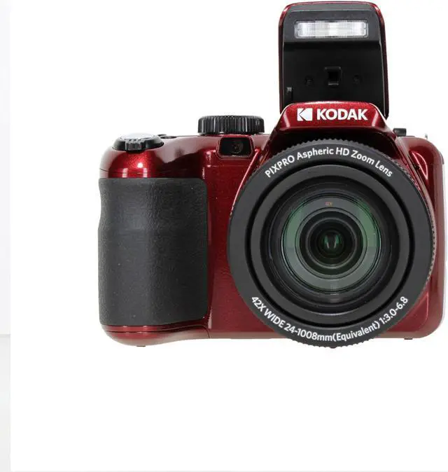 Alt view image 2 of 4 - KODAK PIXPRO AZ425 20MP Digital Vlogging Camera +32GB Memory Card + More (RED)