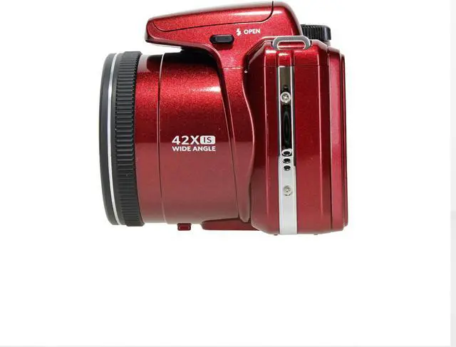 Alt view image 3 of 4 - KODAK PIXPRO AZ425 20MP Digital Vlogging Camera +32GB Memory Card + More (RED)