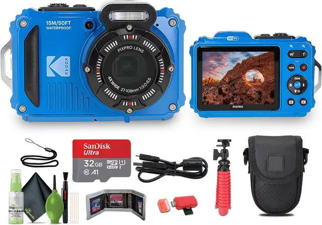 Main image of KODAK PIXPRO WPZ2 Rugged Waterproof Dustproof Digital Vlogging Camera (Blue)