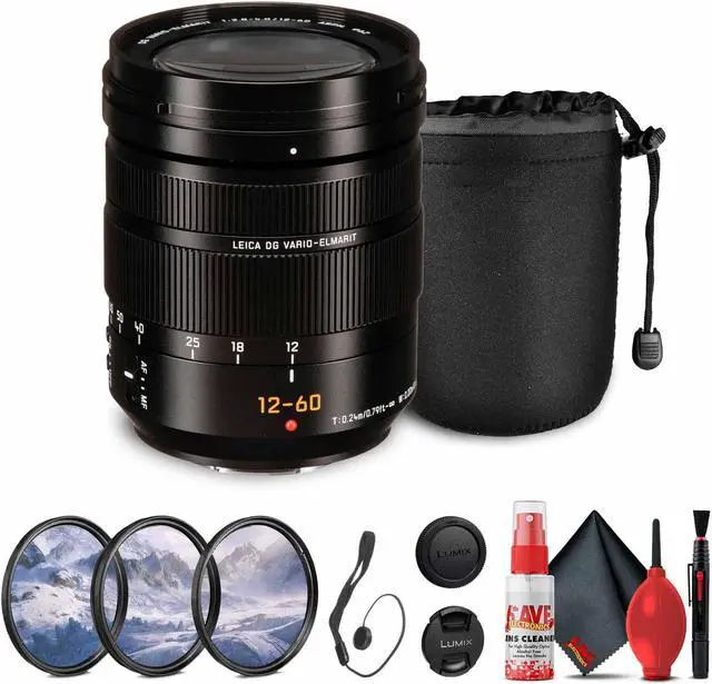 Main image of Panasonic Leica DG Vario-Elmarit 12-60mm f/2.8-4 ASPH Lens Bundle