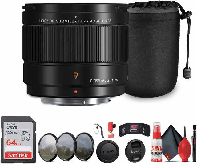 Main image of Panasonic Leica DG Summilux 9mm f/1.7 ASPH Lens Bundle