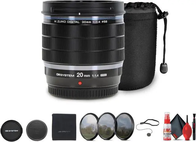 Main image of Olympus OM SYSTEM M.Zuiko Digital ED 20mm f/1.4 PRO Lens Bundle