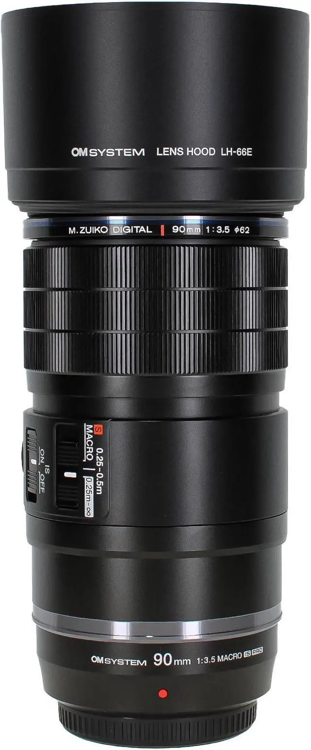 Alt view image 4 of 4 - Olympus OM SYSTEM M.Zuiko Digital ED 90mm f/3.5 Macro IS PRO Lens Bundle