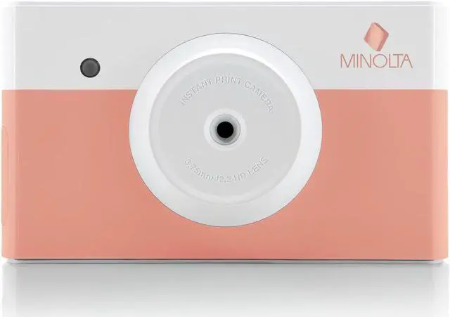 Alt view image 4 of 4 - Minolta Instapix Print Camera with Printer (Coral Pink), Camera Bag, Diginerds Microfiber Cleaning Cloth, Bundle