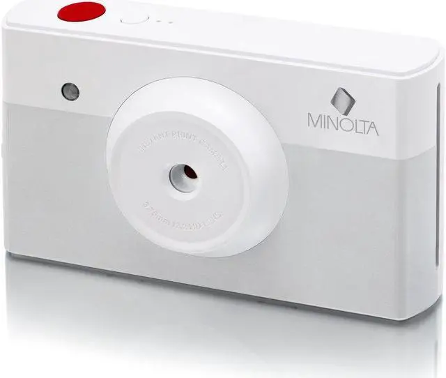 Alt view image 2 of 4 - Minolta Instapix Print Camera with Printer (Gray), Camera Bag, Diginerds Microfiber Cleaning Cloth, Bundle