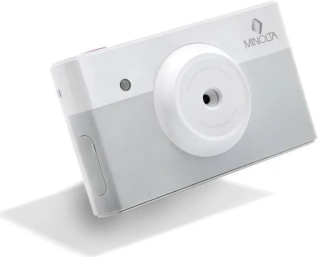 Alt view image 3 of 4 - Minolta Instapix Print Camera with Printer (Gray), Camera Bag, Diginerds Microfiber Cleaning Cloth, Bundle