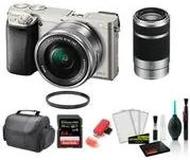Alt view image 3 of 4 - Sony Alpha a6000 Mirrorless Digital Camera with 16-50mm + 55-210mm Lenses with 64GB Memory Card -International Model