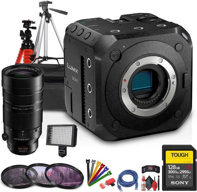 Main image of Panasonic Lumix BGH1 4K Box Cinema Camera + Panasonic 100-400mm Lens + More