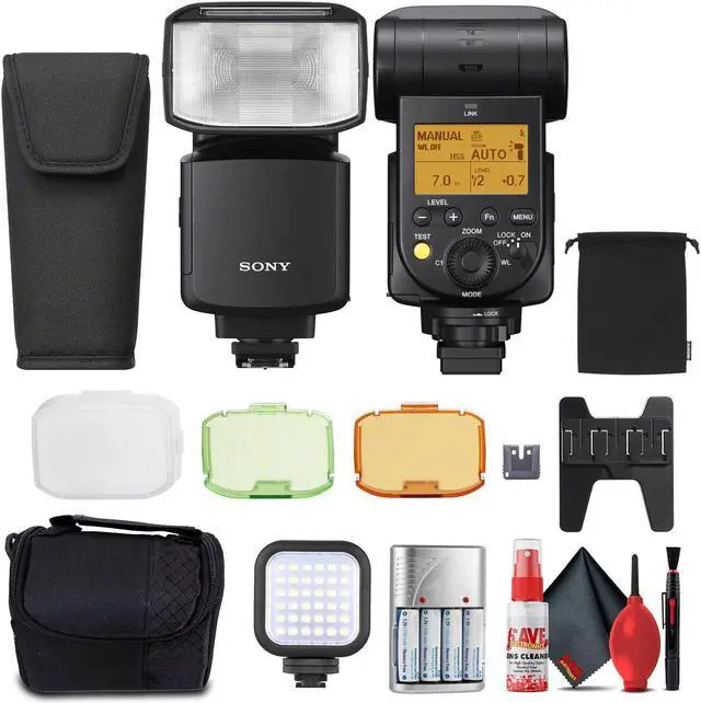Main image of Sony HVL-F60RM2 Wireless Radio Flash + AA Rechargeable Batteries + Cleaning Kit + More