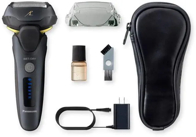 Alt view image 4 of 4 - Panasonic ARC5 Advanced 5-Blade Men's Electric Shaver (ES-LV97-K) Bundle