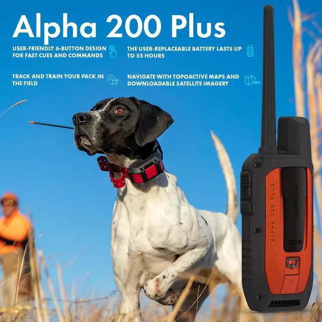 Alt view image 3 of 4 - Garmin Alpha 200 Plus Dog Tracking and Training GPS Handheld + Accessories