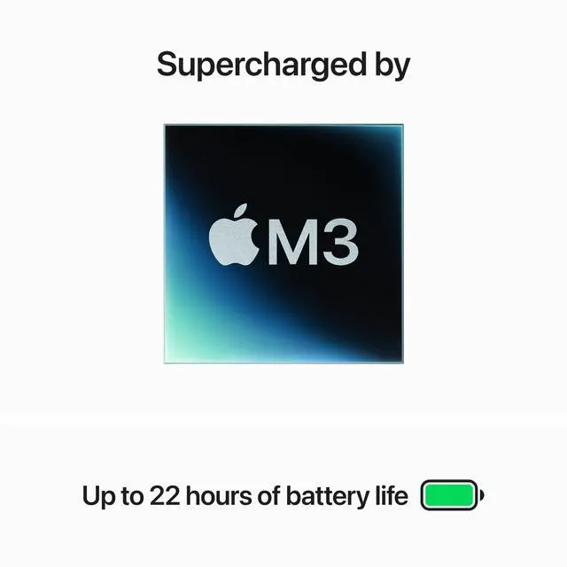 Alt view image 3 of 3 - Apple 2023 MacBook Pro Laptop M3 chip with 8core CPU, 10core GPU: 14.2-inch Liquid Retina XDR Display, 8GB Unified Memory, 1TB SSD Storage. Works with iPhone/iPad; Space Gray