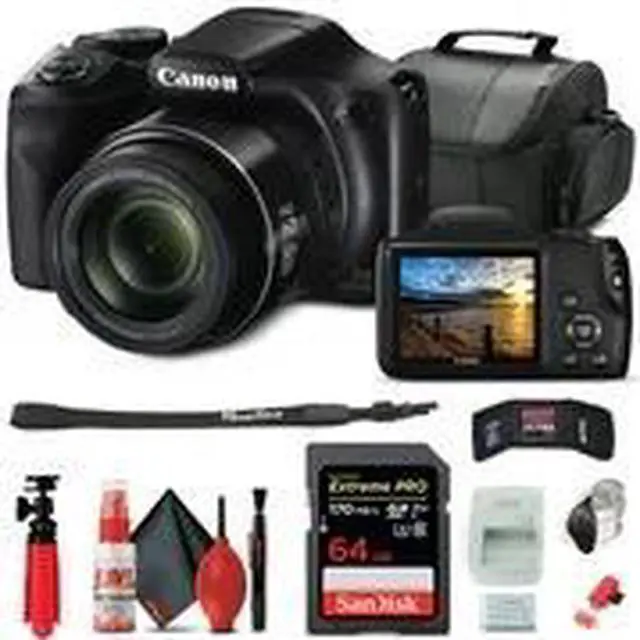 Alt view image 2 of 3 - Canon PowerShot SX540 HS Digital Camera (1067C001) + 64GB Card Base Bundle