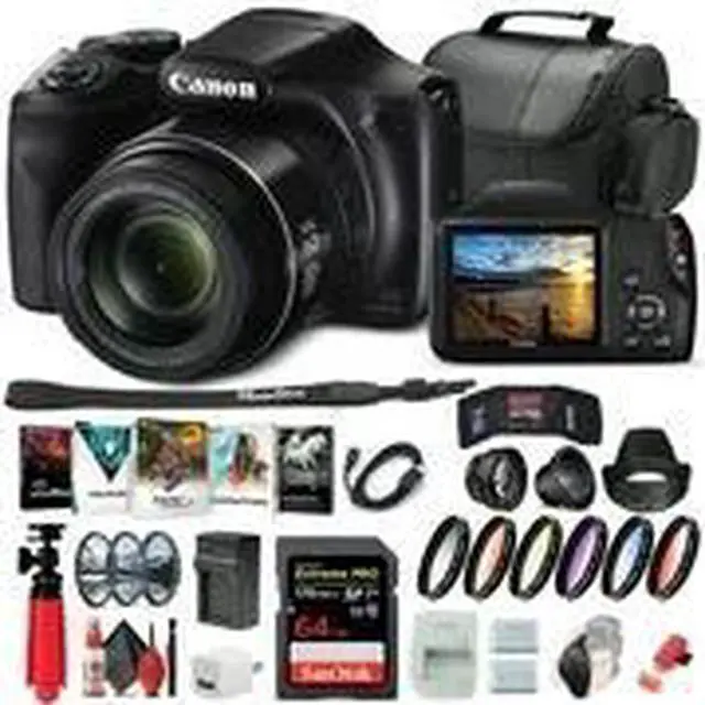 Alt view image 2 of 3 - Canon PowerShot SX540 HS Digital Camera (1067C001) + 64GB Memory Card + More