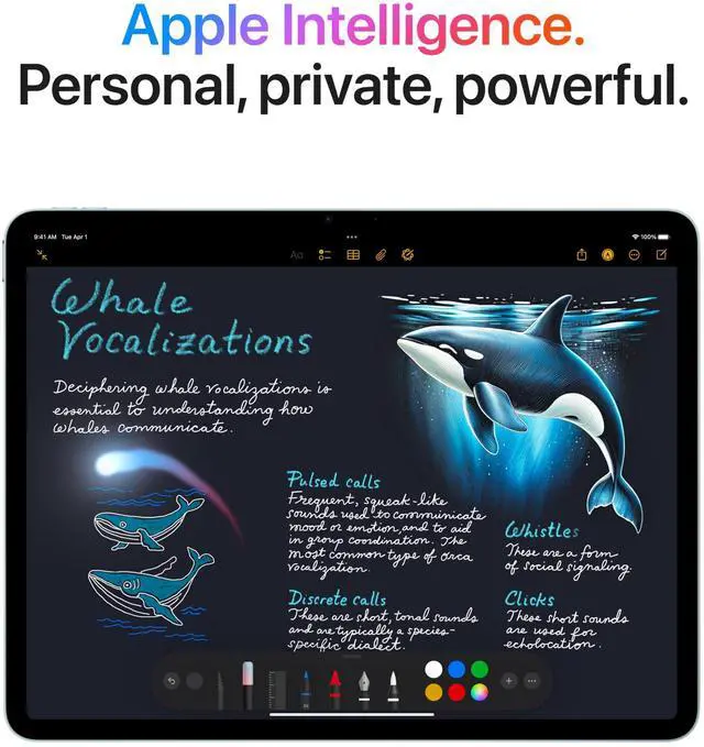 Alt view image 3 of 3 - Apple iPad Air 13-inch with M3 chip Built for Apple Intelligence, Liquid Retina Display, 256GB, 12MP Front/Back Camera, Wi-Fi 6E, Touch ID, All-Day Battery Life - Space Gray