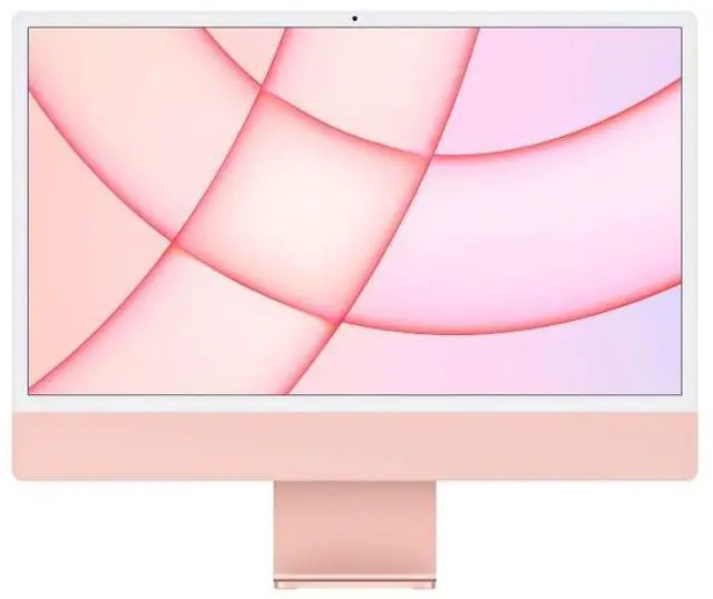 Alt view image 2 of 4 - Apple iMac 24" Pink M1 Chip 8-Core GPU 512GB SSD 8GB RAM + 1TB SSD + AirPods 4