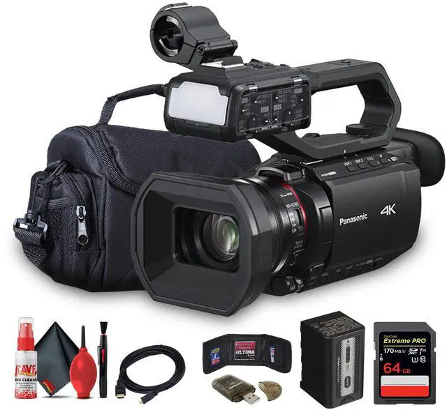 Main image of Panasonic AG-X20ED 4K Professional Compact Camcorder with Rich Connectivity + 64GB Card  + More