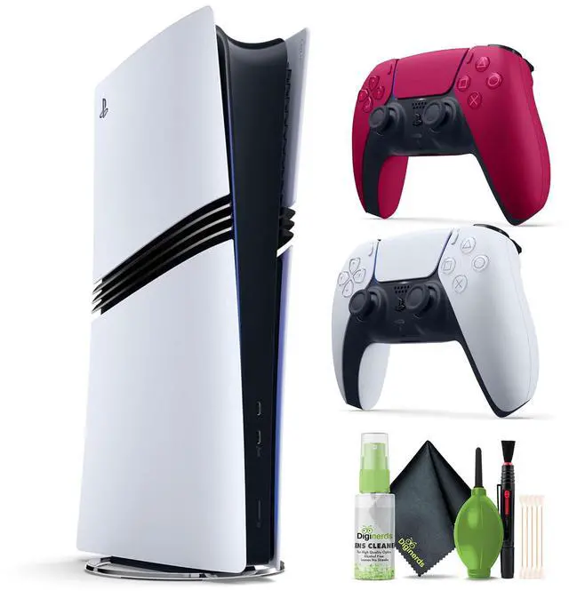 Main image of PlayStation 5 Pro Console + Sony PS5 DualSense Wireless Controller V2 (2024) Red