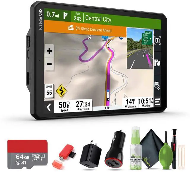 Main image of Garmin RV 895 MT-S, microSDXC Ultra 64GB Memory Card, USB Card Reader,SD/microSD