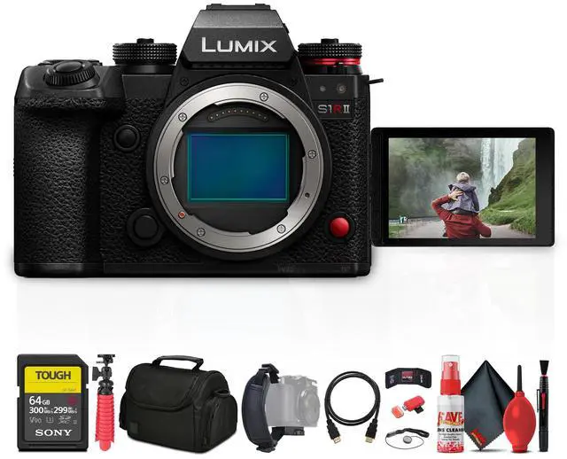 Main image of Panasonic Lumix S1R II Mirrorless Camera + More Accessory Bundle