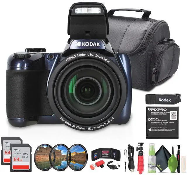 Main image of Kodak Pixpro AZ528 Digital Camera in Blue (AZ528MB) Bundle with Accessories