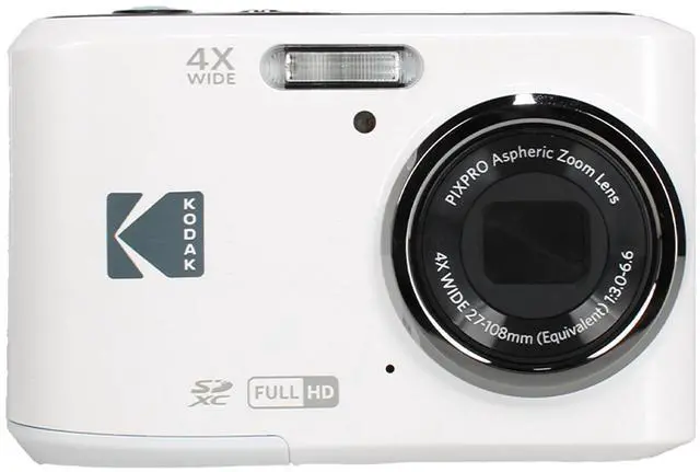 Alt view image 2 of 4 - Kodak Pixpro FZ45 Digital Camera in White (FZ45WH) Bundle with Accessories
