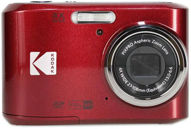 Alt view image 2 of 4 - Kodak Pixpro FZ45 Digital Camera in Red (FZ45RD) Bundle with Accessories