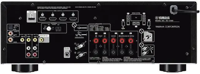 Alt view image 4 of 4 - Yamaha RX-V385 5.1-Channel AV Receiver Bundle