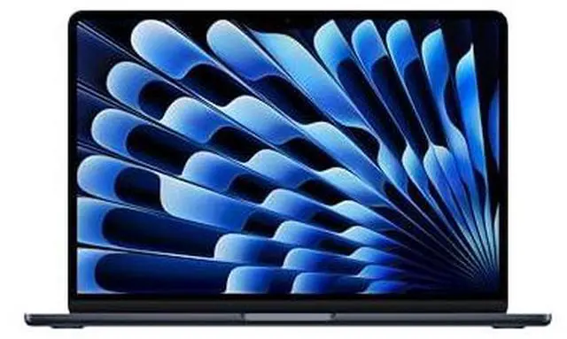 Main image of Apple 2025 MacBook Air 13-inch Laptop with M4 chip: Built for Apple Intelligence, 13.6-inch Liquid Retina Display, 16GB Unified Memory, 512GB SSD Storage, 12MP Center Stage Camera, Touch ID; Midnight