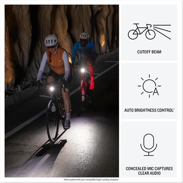 Alt view image 3 of 8 - Garmin Variaâ¢ Vue, Cycling Headlight and 4k Camera, Light Intensity up to 600 Lumens, Crystal-Clear Video Recording, Incident Detection While Cycling