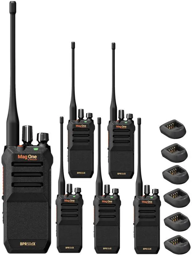 Main image of Motorola BPR50dX 64-Channel Two-Way VHF Business Radio (BPR50dX-V) (6-Pack)