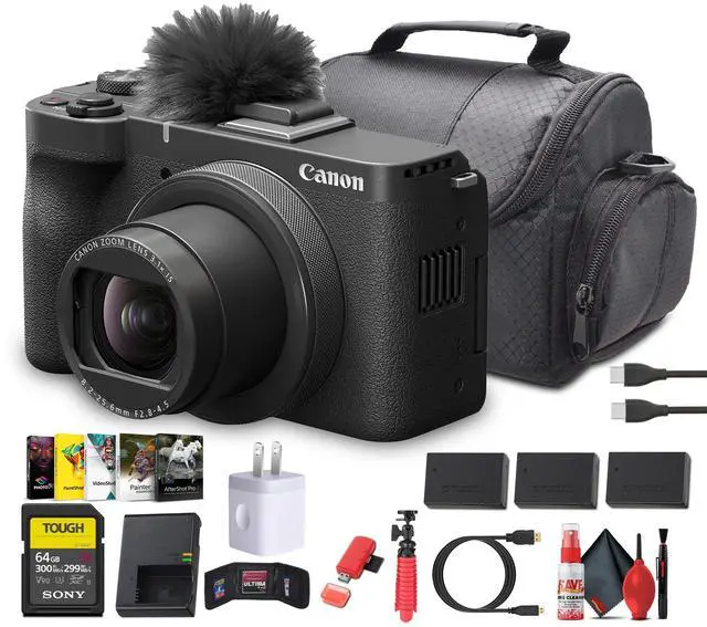 Main image of Canon PowerShot V1 4K Camera | 1-Inch Sensor, Flip Screen, Face Tracking - Bundle