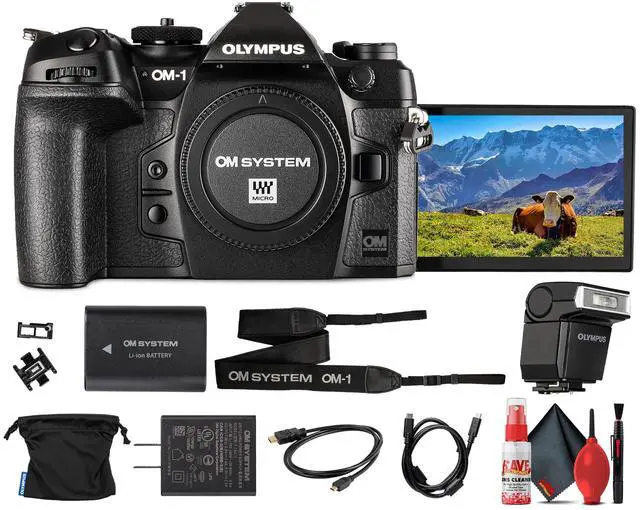 Main image of OM SYSTEM OM-1 Mirrorless Camera Bundle