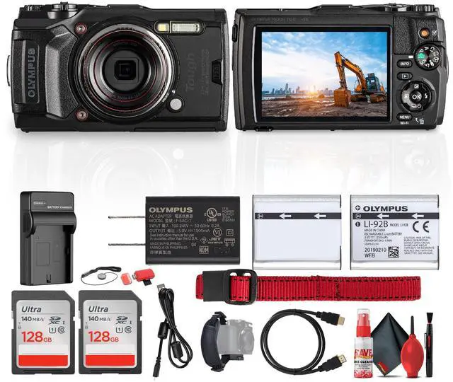 Main image of Olympus Tough TG-6 Digital Camera (Black) Bundle