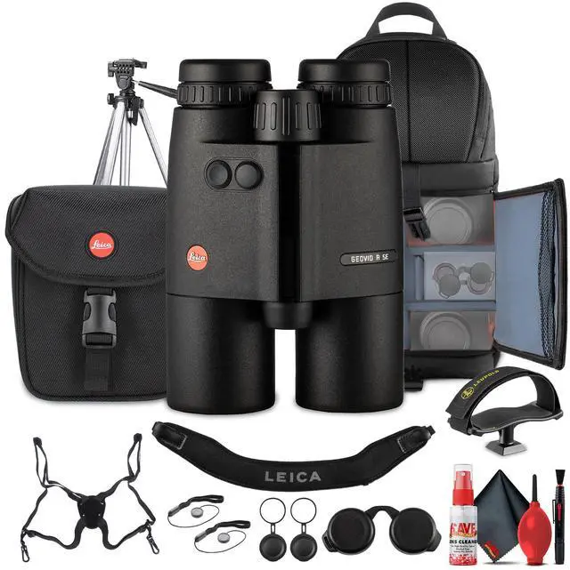 Main image of Leica Geovid R SE 8x42 Binoculars | Rangefinder, Ballistics, Weatherproof - Bundle