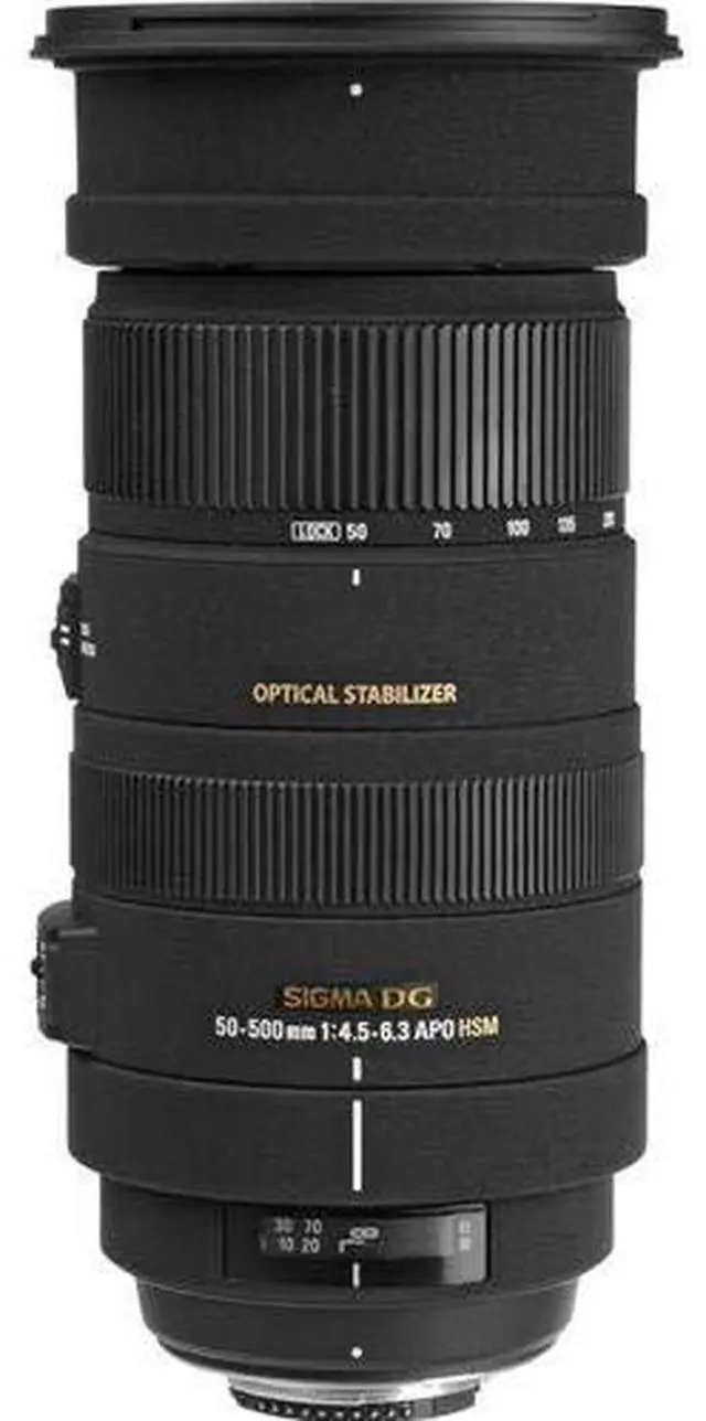 Alt view image 4 of 4 - Sigma 50-500mm f/4.5-6.3 APO DG OS HSM SLD Ultra Telephoto Zoom Lens for Sony Digital DSLR Camera