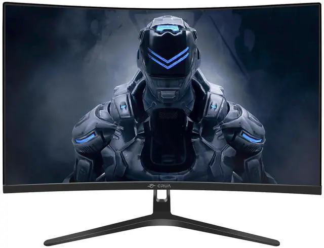 Alt view image 2 of 3 - CRUA 27" Curved Gaming Monitor, FHD 1920x1080P, 144Hz/180Hz Computer Monitor, 1800R VA Screen, 120% sRGB, AMD FreeSync, HDMI & DP, Wall Mount Install- Black