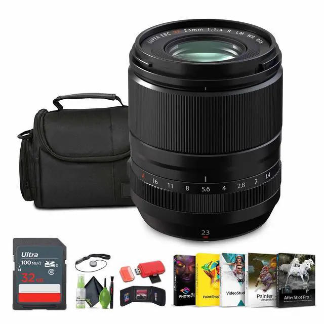 Main image of FUJIFILM XF 23mm f/1.4 R LM WR Lens, 32GB Memory Card , Bundle