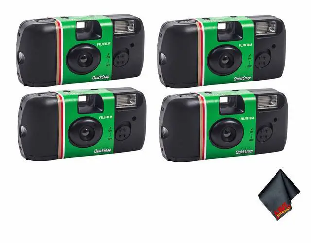 Main image of 4xFUJIFILM QuickSnap Flash 400 Disposable Camera (27 Exposures), Bundle