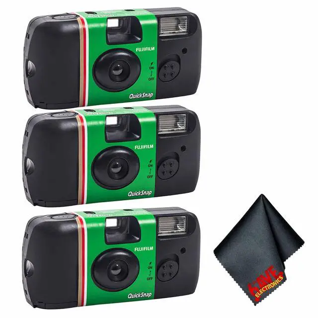 Main image of 3xFUJIFILM QuickSnap Flash 400 Disposable Camera (27 Exposures), Bundle