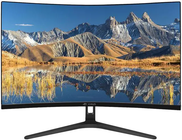 Alt view image 3 of 4 - Crua 27 inch 100HZ Monitor Black 2 pack