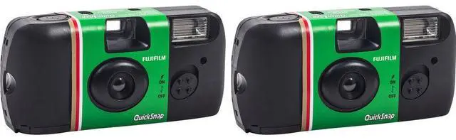 Alt view image 2 of 4 - 2xFUJIFILM QuickSnap Flash 400 Disposable Camera (27 Exposures, 2-Pack), Bundle