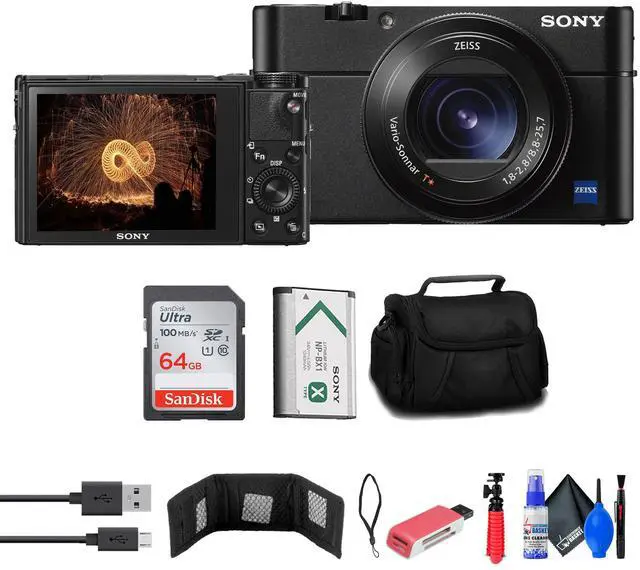 Main image of Sony Cyber-shot DSC-RX100 VA Digital Camera + Case + 64GB Card + More