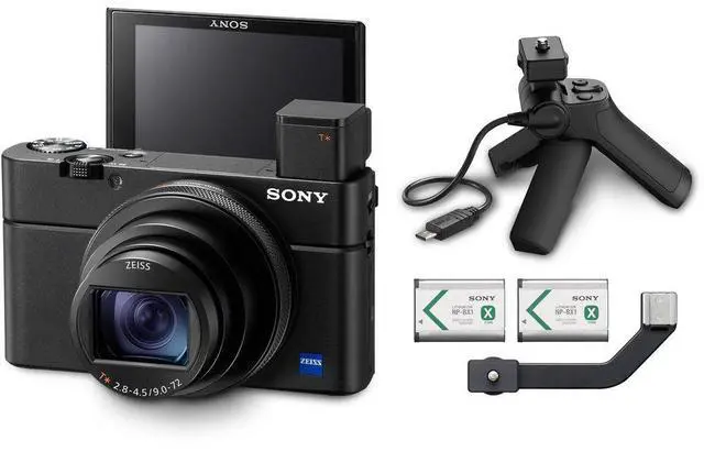 Alt view image 4 of 4 - Sony Cyber-shot DSC-RX100 VII Digital Camera with Shooting Grip Kit + More