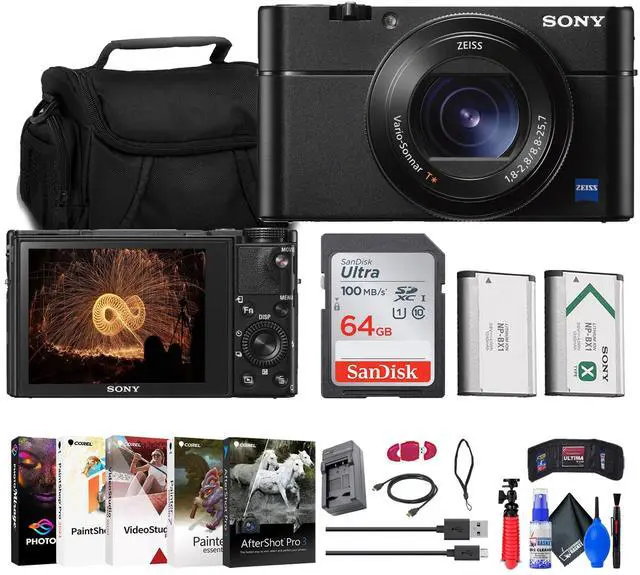 Main image of Sony Cyber-shot DSC-RX100 VA Digital Camera + Case + 64GB Card + More
